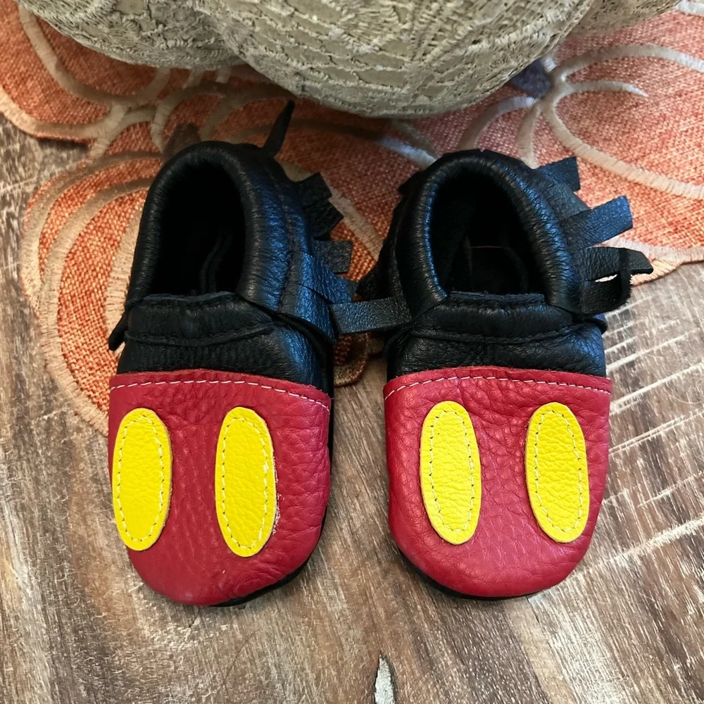 Freshly Picked Mickey Moccasins Size 1